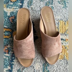Franco Sarto Women's Suede Mules